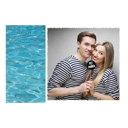 Woda + fale + 409 biały z podpisem Woda + fale + 409 biały z podpisem