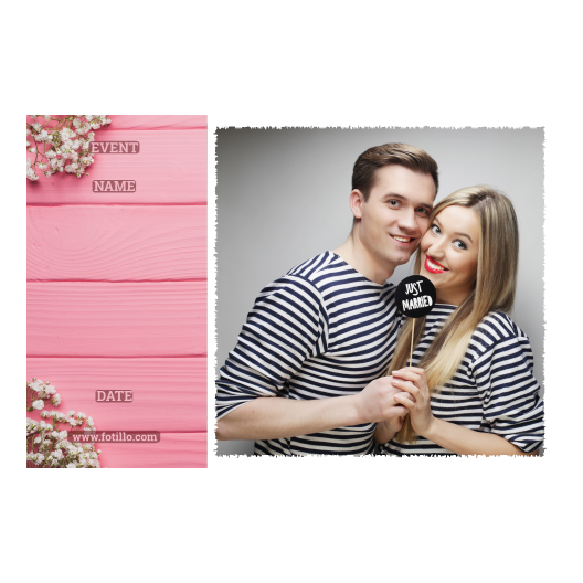 Różowe przyjęcie + deski + 409 biały z podpisem Różowe przyjęcie + deski + 409 biały z podpisem