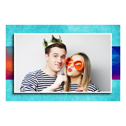 Niebieska impreza + trójkąty + 410 biały Niebieska impreza + trójkąty + 410 biały