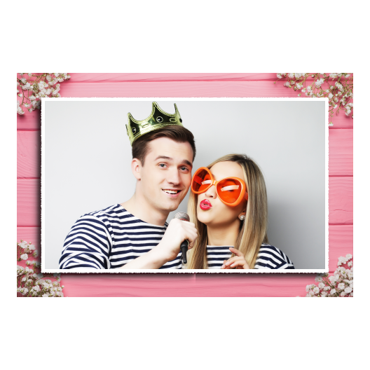 Różowe przyjęcie + deski + 410 biały