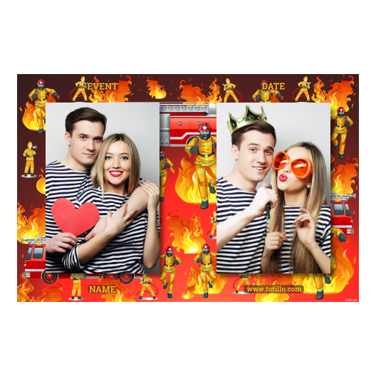 Dzień Strażaków + ogień + 411 brak ramki z podpisem Dzień Strażaków + ogień + 411 brak ramki z podpisem