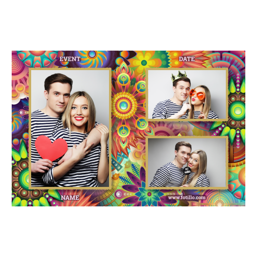 Mandale + kolaż + 413 złoty z podpisem Mandale + kolaż + 413 złoty z podpisem