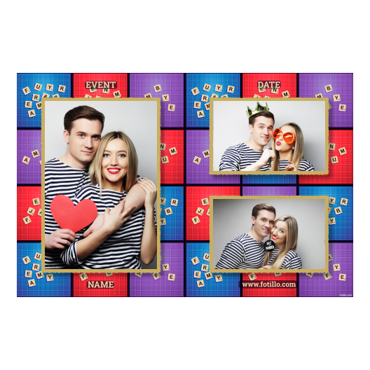 Dzień Scrabble + litery + 413 złoty z podpisem Dzień Scrabble + litery + 413 złoty z podpisem