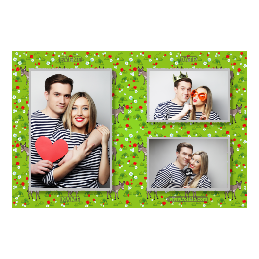 Dzień Osła + kwiaty, zwierzęta + 413 z podpisem Dzień Osła + kwiaty, zwierzęta + 413 z podpisem