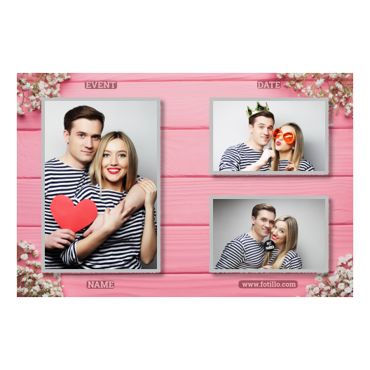 Różowe przyjęcie + deski + 413 z podpisem Różowe przyjęcie + deski + 413 z podpisem