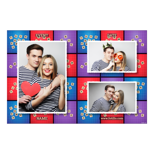 Dzień Scrabble + litery + 413 biały z podpisem Dzień Scrabble + litery + 413 biały z podpisem