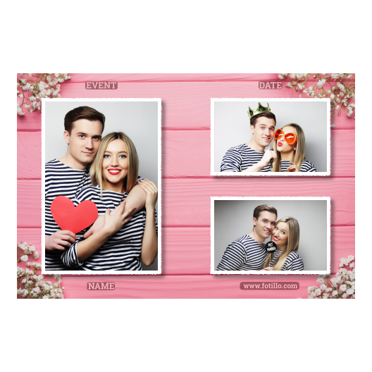 Różowe przyjęcie + deski + 413 biały z podpisem Różowe przyjęcie + deski + 413 biały z podpisem