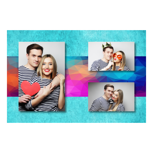 Niebieska impreza + trójkąty + 413 brak ramki