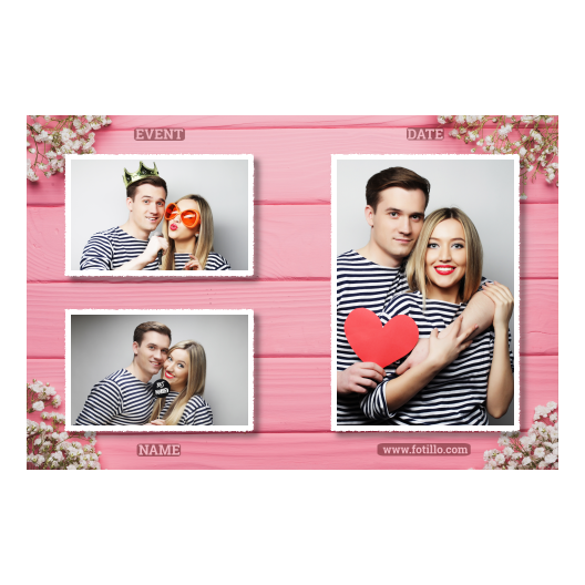 Różowe przyjęcie + deski + 414 biały z podpisem Różowe przyjęcie + deski + 414 biały z podpisem