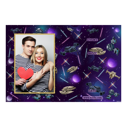 Dzień Gwiezdnych Wojen + gwiazdy, statki kosmiczne + 415 złoty z podpisem Dzień Gwiezdnych Wojen + gwiazdy, statki kosmiczne + 415 złoty z podpisem