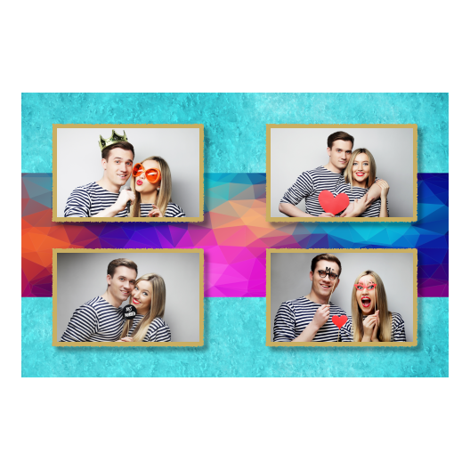 Niebieska impreza + trójkąty + 417 złoty Niebieska impreza + trójkąty + 417 złoty