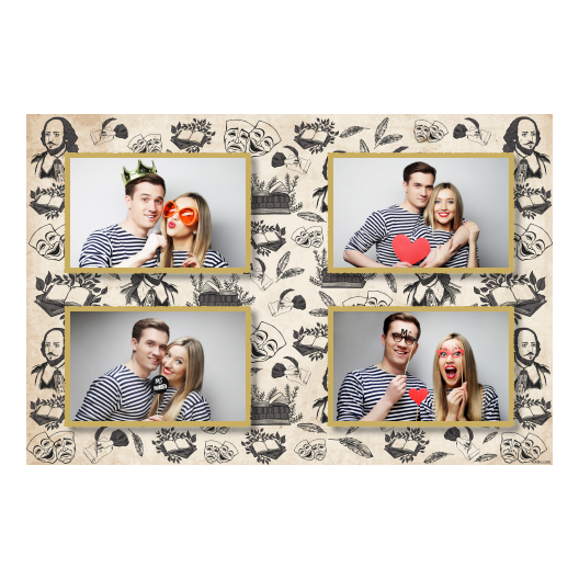 Dzień Shakespeare'a + maski i książki + 417 złoty Dzień Shakespeare'a + maski i książki + 417 złoty