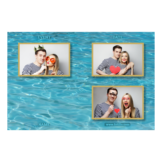 Woda + fale + 419 złoty z podpisem Woda + fale + 419 złoty z podpisem