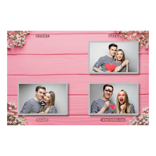 Różowe przyjęcie + deski + 421 z podpisem Różowe przyjęcie + deski + 421 z podpisem