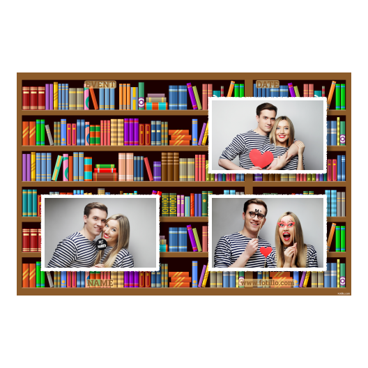 Dzień Bibliotekarza + książki + 421 biały z podpisem Dzień Bibliotekarza + książki + 421 biały z podpisem