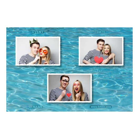 Woda + fale + 423 biały z podpisem Woda + fale + 423 biały z podpisem