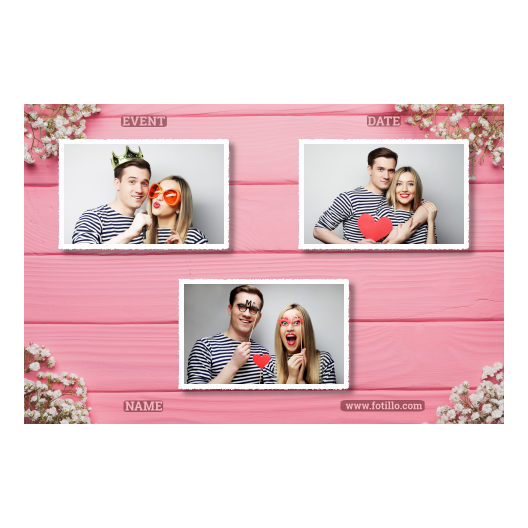 Różowe przyjęcie + deski + 423 biały z podpisem Różowe przyjęcie + deski + 423 biały z podpisem