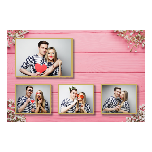 Różowe przyjęcie + deski + 424 złoty