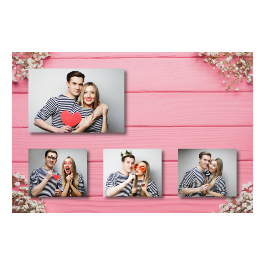 Różowe przyjęcie + deski + 424 brak ramki