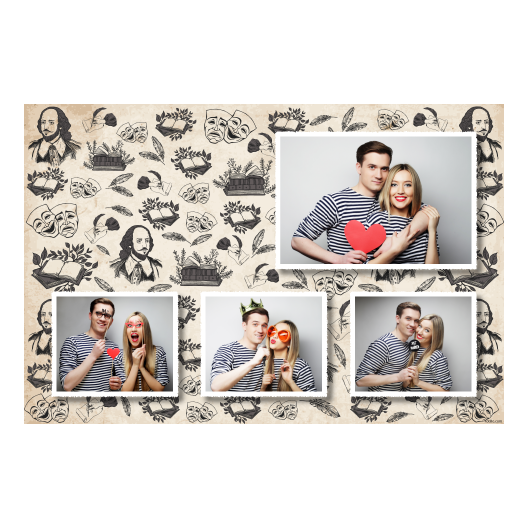 Dzień Shakespeare'a + maski i książki + 425 Dzień Shakespeare'a + maski i książki + 425