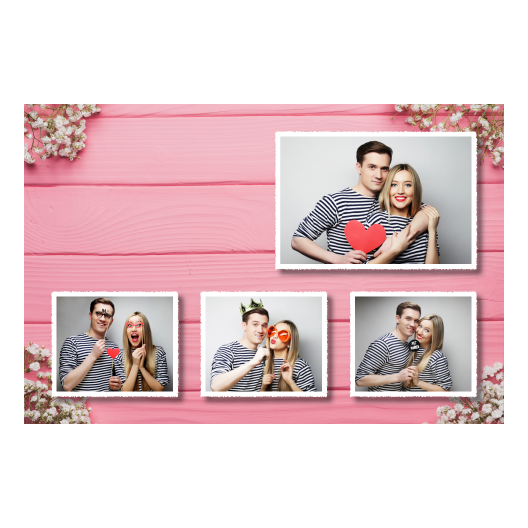 Różowe przyjęcie + deski + 425 biały Różowe przyjęcie + deski + 425 biały