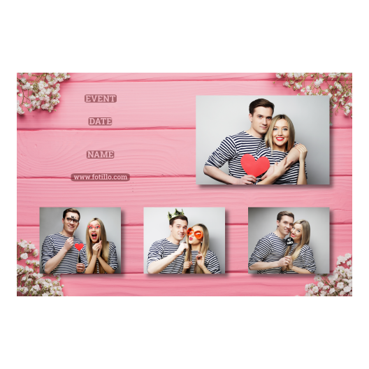 Różowe przyjęcie + deski + 425 brak ramki z podpisem Różowe przyjęcie + deski + 425 brak ramki z podpisem