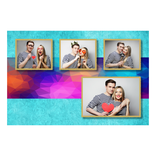 Niebieska impreza + trójkąty + 426 złoty Niebieska impreza + trójkąty + 426 złoty