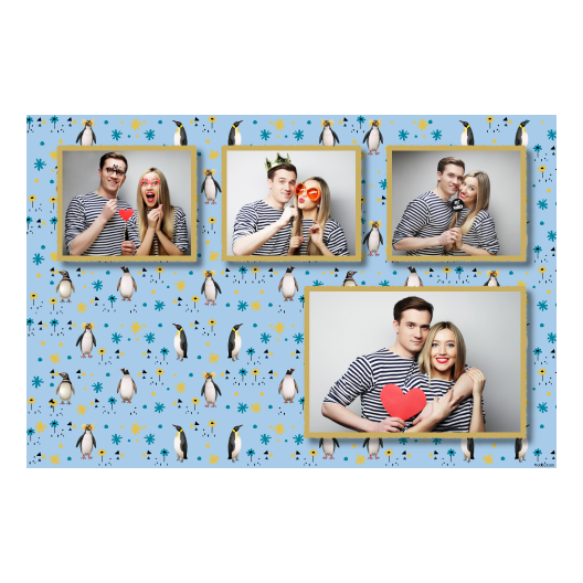 Dzień Pingwina + zwierzęta i kwiaty + 426 złoty Dzień Pingwina + zwierzęta i kwiaty + 426 złoty