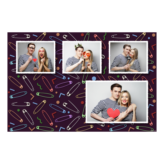 Dzień agrafki + kolaż + 426 biały Dzień agrafki + kolaż + 426 biały