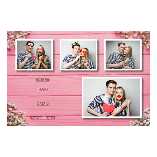 Różowe przyjęcie + deski + 426 biały z podpisem Różowe przyjęcie + deski + 426 biały z podpisem