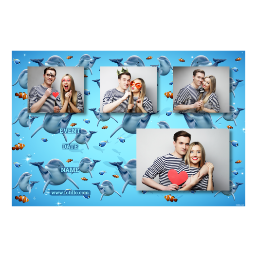 Dzień delfinów + ryby + 426 brak ramki z podpisem Dzień delfinów + ryby + 426 brak ramki z podpisem