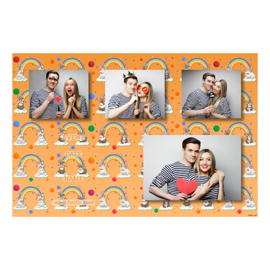 Dzień Sobowtóra + tęcze i króliki + 426 brak ramki z podpisem Dzień Sobowtóra + tęcze i króliki + 426 brak ramki z podpisem