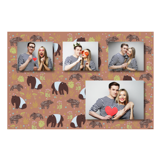 Dzień Tapira + liście i zwierzęta + 426 brak ramki Dzień Tapira + liście i zwierzęta + 426 brak ramki