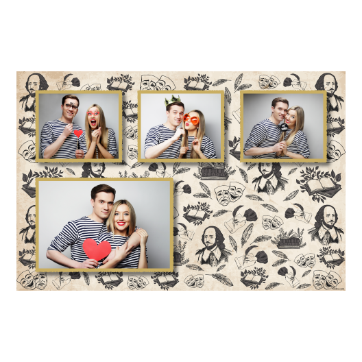 Dzień Shakespeare'a + maski i książki + 427 złoty Dzień Shakespeare'a + maski i książki + 427 złoty