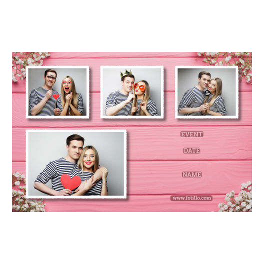 Różowe przyjęcie + deski + 427 biały z podpisem Różowe przyjęcie + deski + 427 biały z podpisem