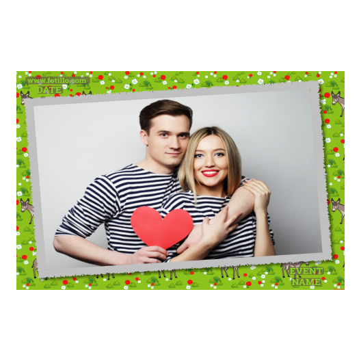 Dzień Osła + kwiaty, zwierzęta + 605 z podpisem Dzień Osła + kwiaty, zwierzęta + 605 z podpisem