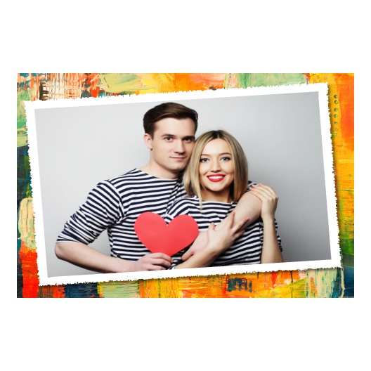 Obraz + kwadraty + 605 biały