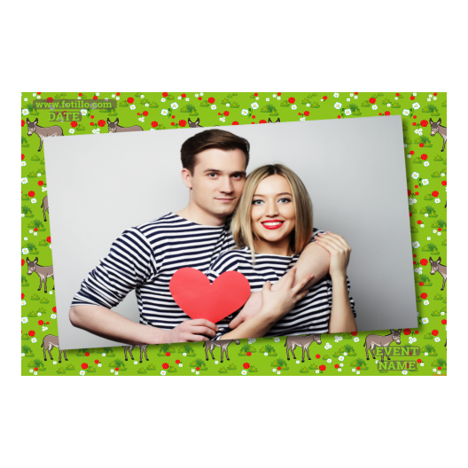 Dzień Osła + kwiaty, zwierzęta + 605 brak ramki z podpisem Dzień Osła + kwiaty, zwierzęta + 605 brak ramki z podpisem