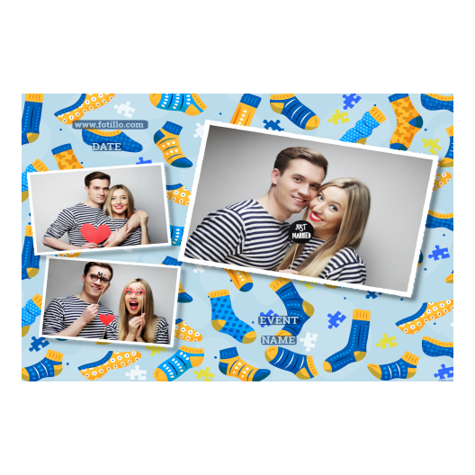 Dzień Zagubionej Skarpetki + łamigłówki + 606 biały z podpisem