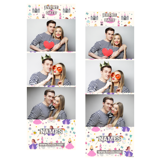 Dzień Królewny + zamki i serca + 104 brak ramki z podpisem Dzień Królewny + zamki i serca + 104 brak ramki z podpisem