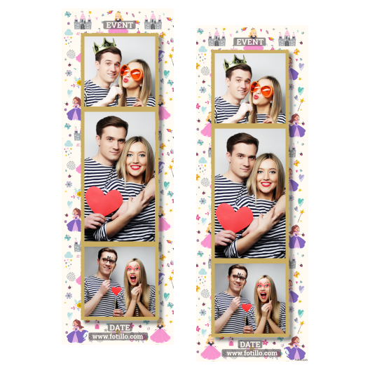 Dzień Królewny + zamki i serca + 108 złoty z podpisem Dzień Królewny + zamki i serca + 108 złoty z podpisem