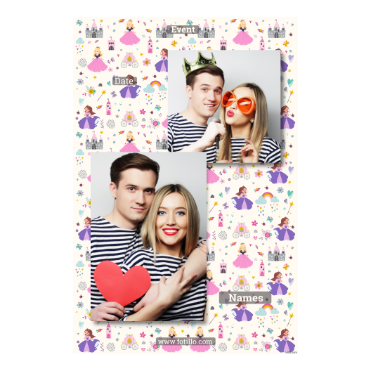 Dzień Królewny + zamki i serca + 308 brak ramki z podpisem Dzień Królewny + zamki i serca + 308 brak ramki z podpisem