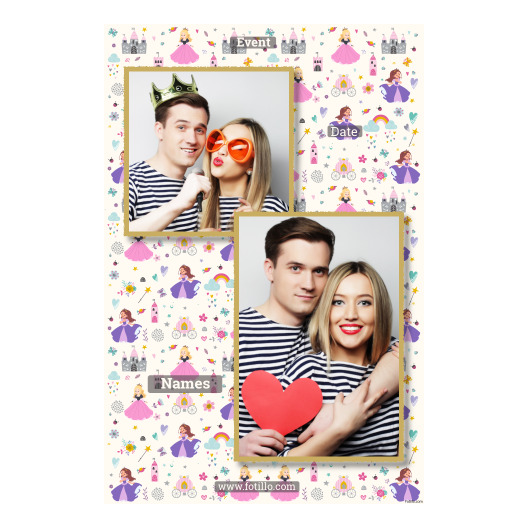 Dzień Królewny + zamki i serca + 310 złoty z podpisem Dzień Królewny + zamki i serca + 310 złoty z podpisem