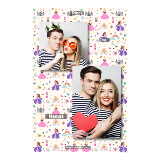 Dzień Królewny + zamki i serca + 310 brak ramki z podpisem Dzień Królewny + zamki i serca + 310 brak ramki z podpisem