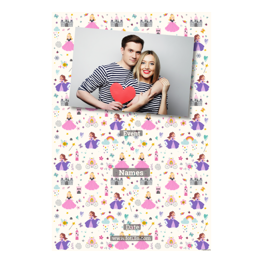 Dzień Królewny + zamki i serca + 312 brak ramki z podpisem Dzień Królewny + zamki i serca + 312 brak ramki z podpisem