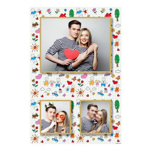 Parents' Day + flowers and hearts and clouds + 315 gold Parents' Day + flowers and hearts and clouds + 315 gold