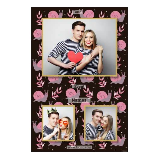 Dzień Ślimaka + liście + 315 złoty z podpisem Dzień Ślimaka + liście + 315 złoty z podpisem