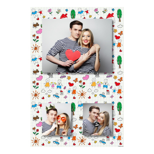 Parents' Day + flowers and hearts and clouds + 315 no frame Parents' Day + flowers and hearts and clouds + 315 no frame