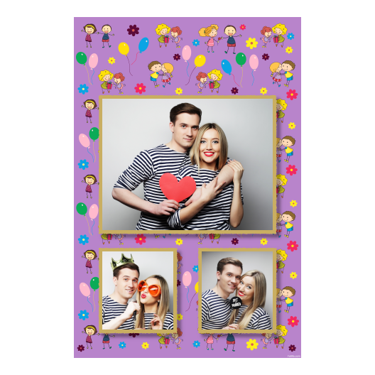 Siblings Day + balloons and flowers + 316 gold Siblings Day + balloons and flowers + 316 gold