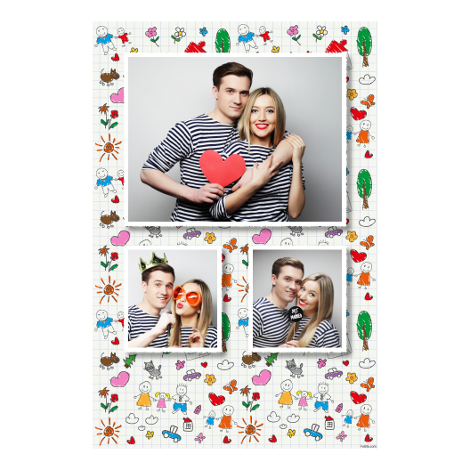 Parents' Day + flowers and hearts and clouds + 317 white Parents' Day + flowers and hearts and clouds + 317 white
